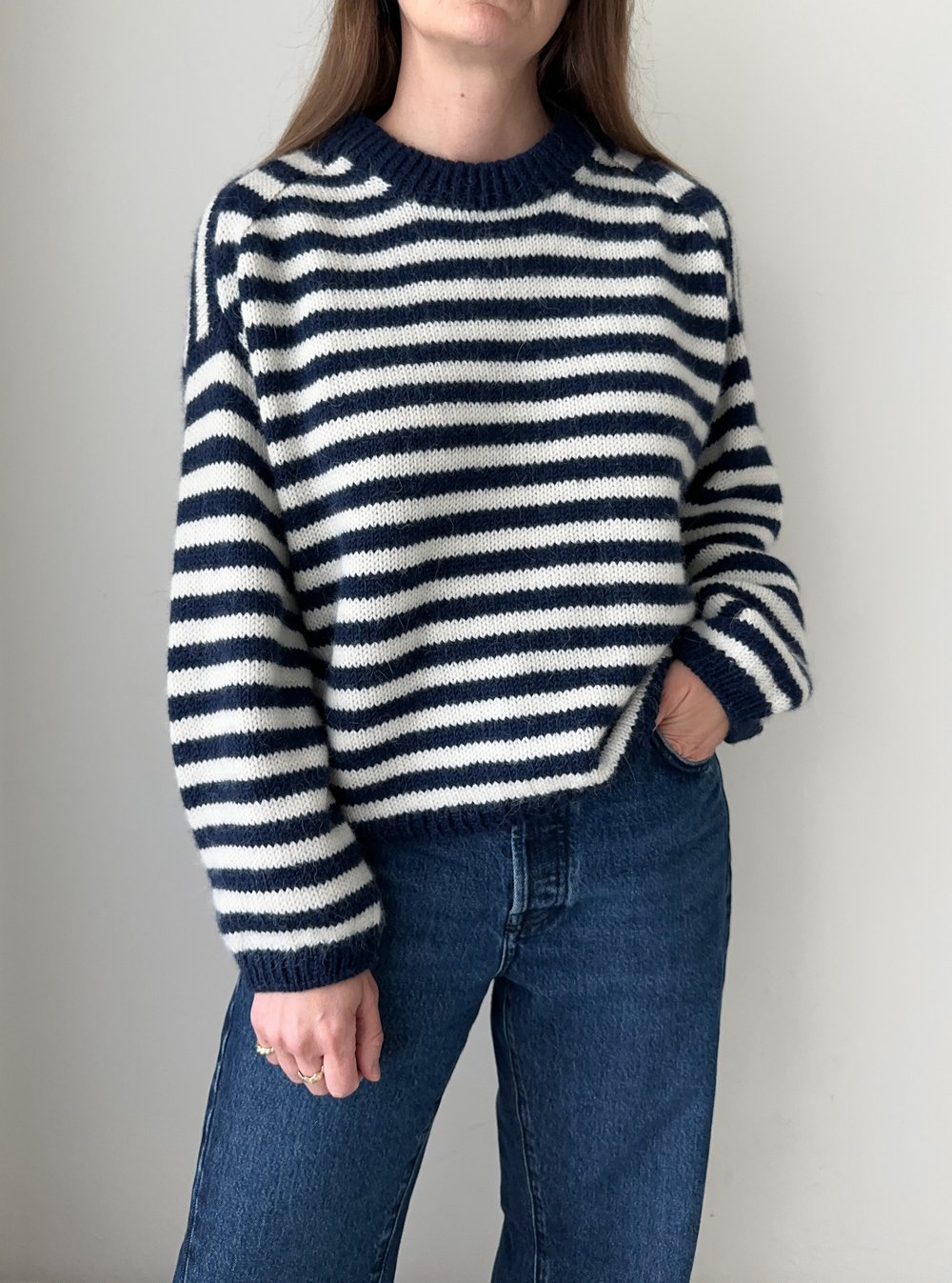 NAMESAKEネイムセイク 2023AW Roots Stripe Crewneckカットアウト ニット【S】【MKNA81213】 Nantucket Sweater — Ozetta